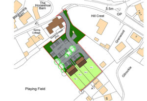 Development plan for new build housing on land owned by The Queens Head Pub, Thurlton, Norfolk